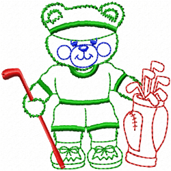 Teddy Embroidery Design 5